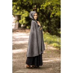Lady Heidi Medieval Cloak - Grey