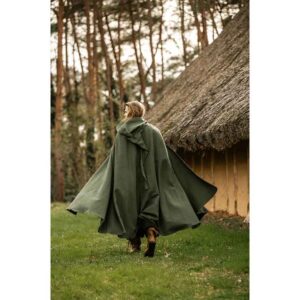 Frantz Cotton Adventurer's Cloak - Green
