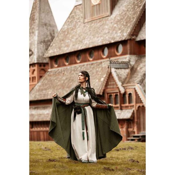 Frantz Cotton Adventurer's Cloak - Green
