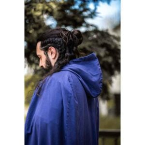 Gunnar Medieval Cotton Cloak - Blue