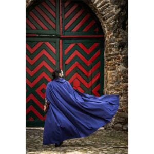 Gunnar Medieval Cotton Cloak - Blue