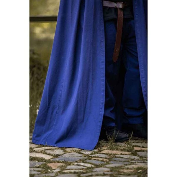 Gunnar Medieval Cotton Cloak - Blue
