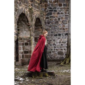 Gunnar Medieval Cotton Cloak - Red