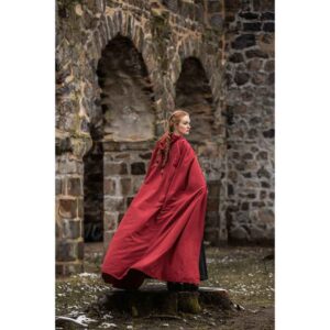 Gunnar Medieval Cotton Cloak - Red