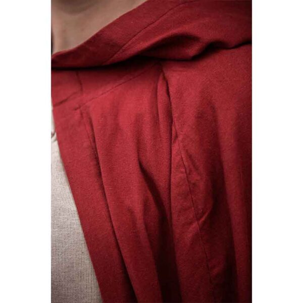 Gunnar Medieval Cotton Cloak - Red