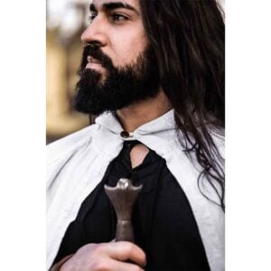 Gunnar Medieval Cotton Cloak - White