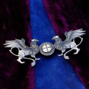 Brass Griffin Cloak Clasp