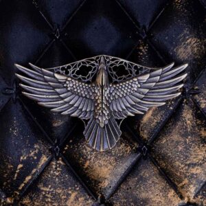 Brass Raven Cloak Clasp