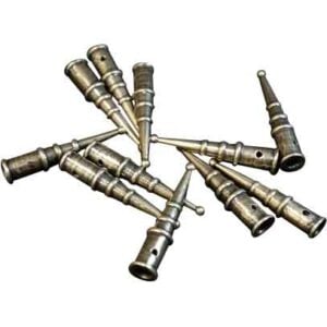 Conical Aiglet Brass Tips - Set of 4
