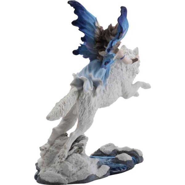Leap of Faith Wolf and Fairy Statue