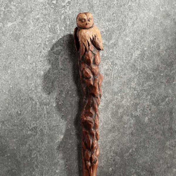 Wooden Owl Magic Wand