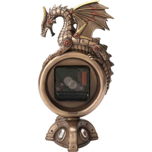 Steampunk Dragon Mantel Clock