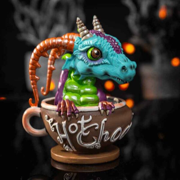 Hot Chocolate with Rupert Dragon Statue