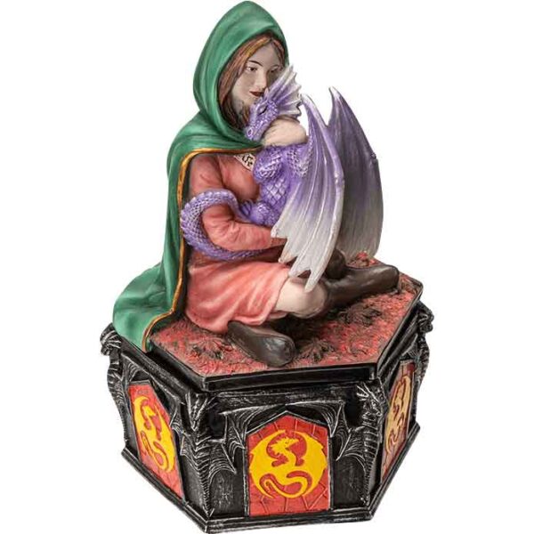 Autumn's Embrace Dragon Trinket Box