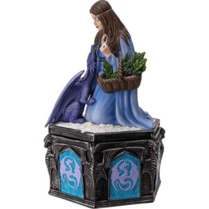 Winter Maiden Dragon Trinket Box
