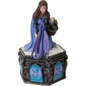 Winter Maiden Dragon Trinket Box