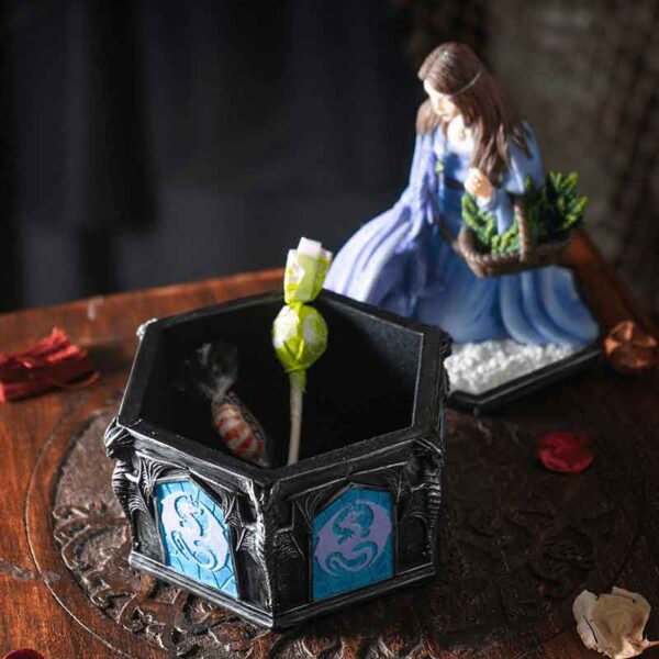 Winter Maiden Dragon Trinket Box