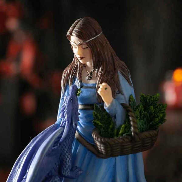 Winter Maiden Dragon Trinket Box