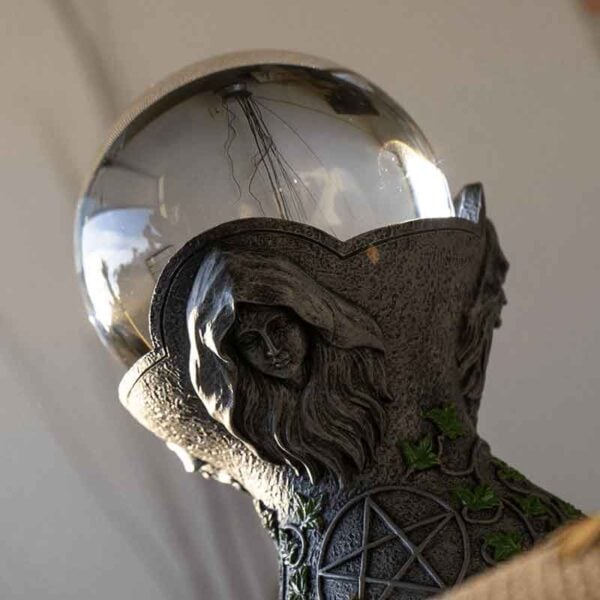Mother, Maiden, and Crone Crystal Ball Stand