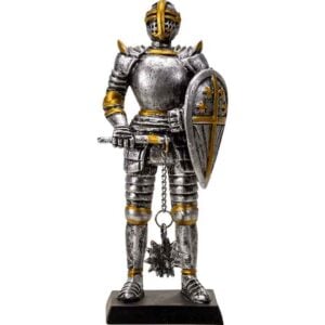 Late Medieval Knight with Flail Statue