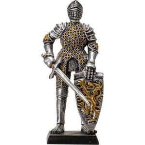 Medieval Lion Knight Statue