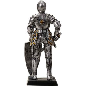 Medieval Lion Knight Statue