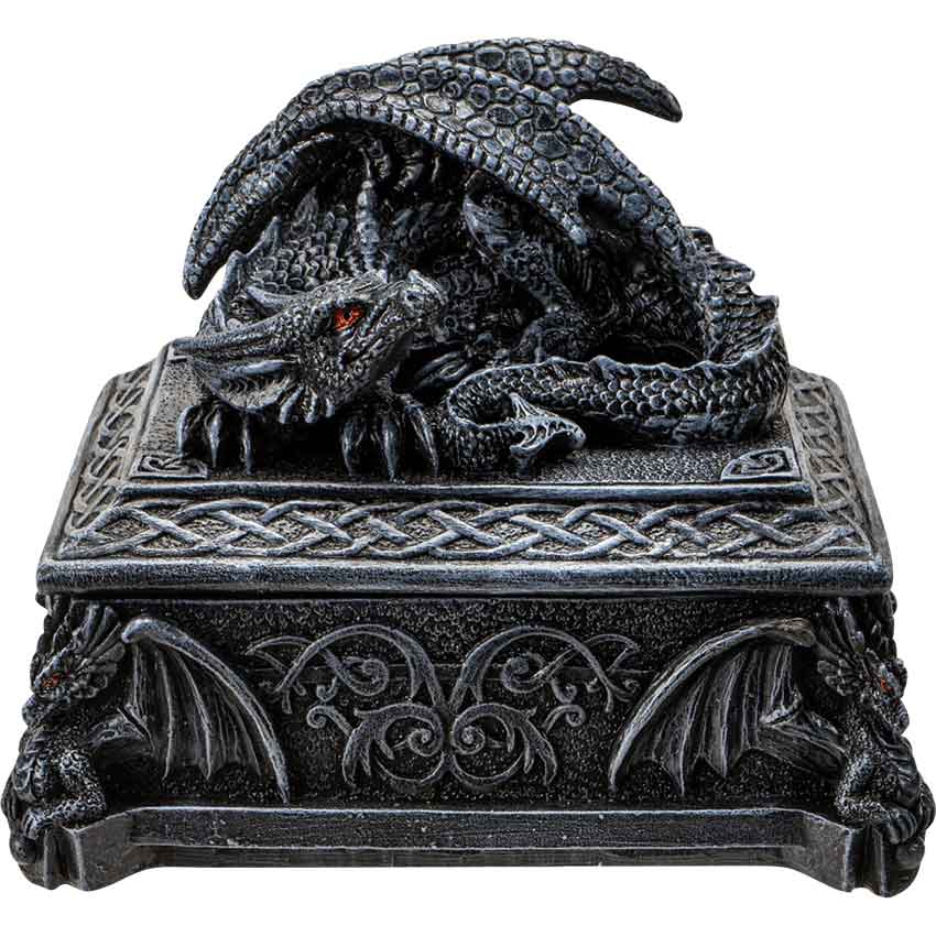Celtic Dragon Tomb Trinket Box