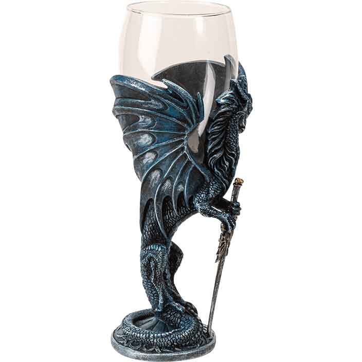 Blue Dragon Blade Goblet