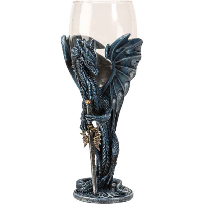 Blue Dragon Blade Goblet
