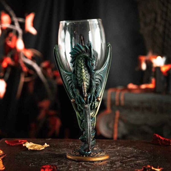 Green Dragon Blade Goblet