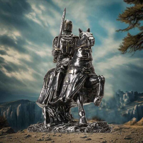 Mounted Crusader Statue
