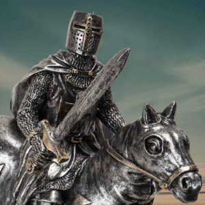 Mounted Crusader Statue