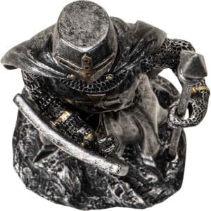 Medieval Crusader Spearman Statue