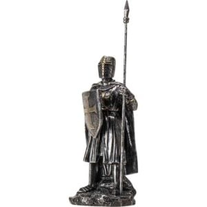 Medieval Crusader Spearman Statue