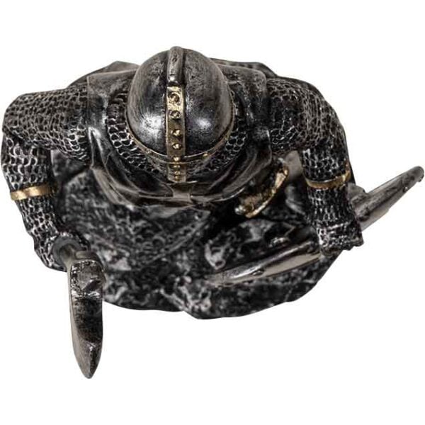 Medieval Crusader Axeman Statue