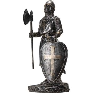 Medieval Crusader Axeman Statue