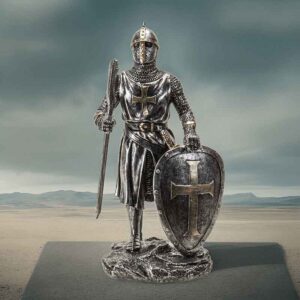 Medieval Crusader Axeman Statue