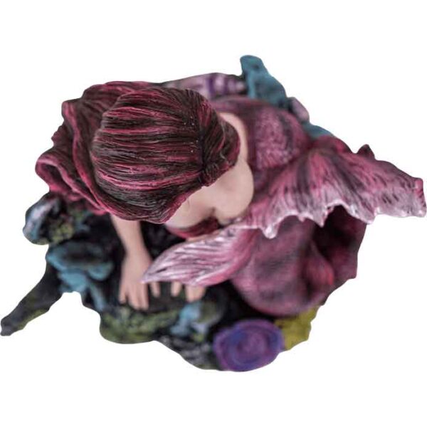 Ruby Gothic Mermaid Statue