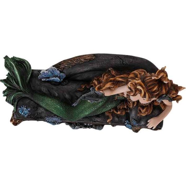 Lounging Mermaid Statue