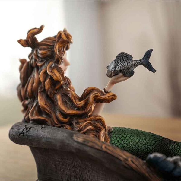 Lounging Mermaid Statue
