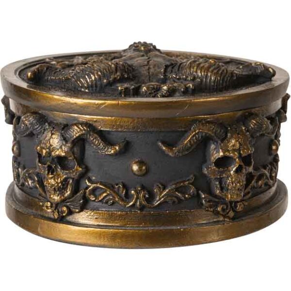 Horned Skull Trinket Box