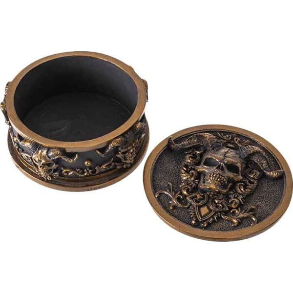 Horned Skull Trinket Box