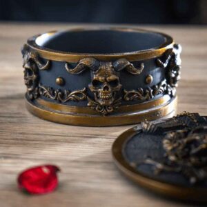 Horned Skull Trinket Box