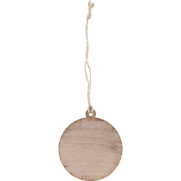 Red and White Celtic Shield Christmas Ornament
