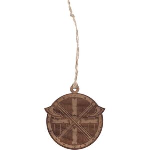 Viking Shield with Axes Christmas Ornament