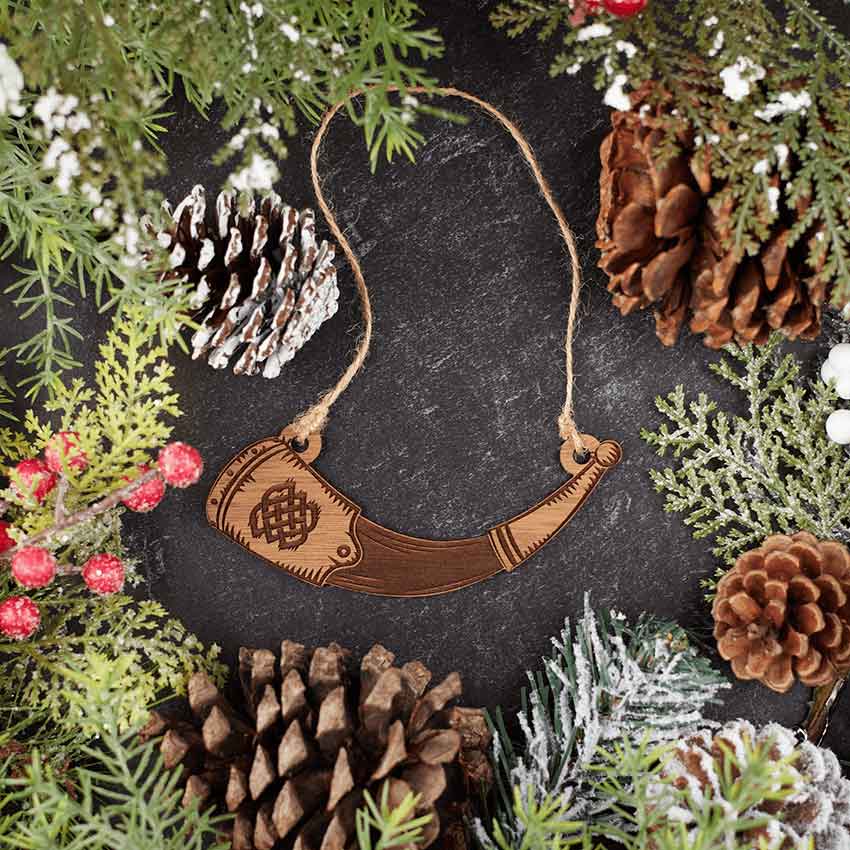 Viking Drinking Horn Christmas Ornament