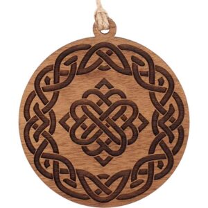 Engraved Celtic Knot Christmas Ornament