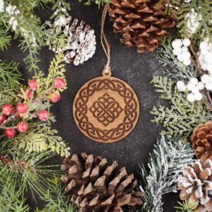 Engraved Celtic Knot Christmas Ornament