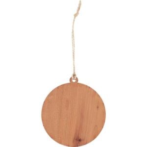 Red Cedar Hobbit Door Christmas Ornament with Aspen Trim
