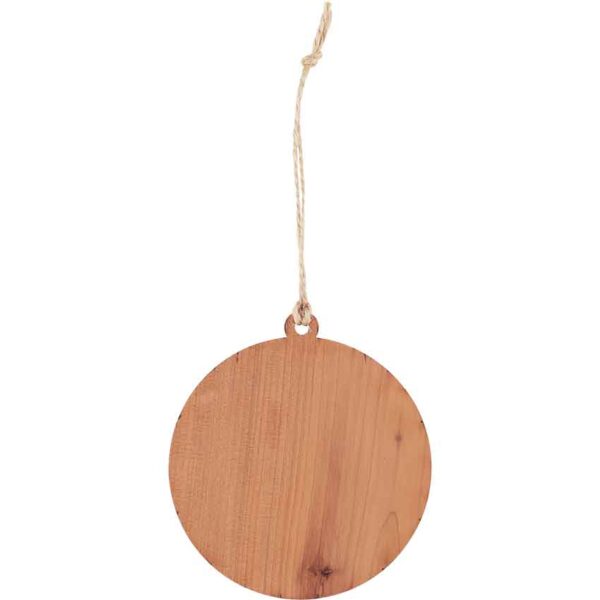 Red Cedar Hobbit Door Christmas Ornament with Aspen Trim